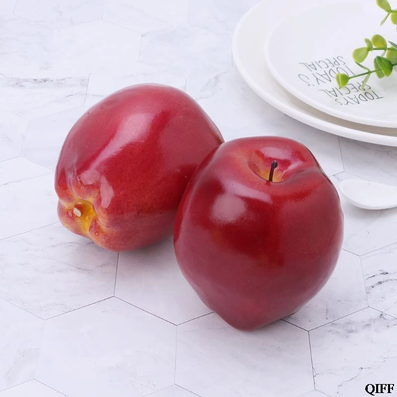 Прямая поставка и реалистичные искусственные фрукты красные вкусные кухня Поддельные дисплей еда декоративное ремесло APR29