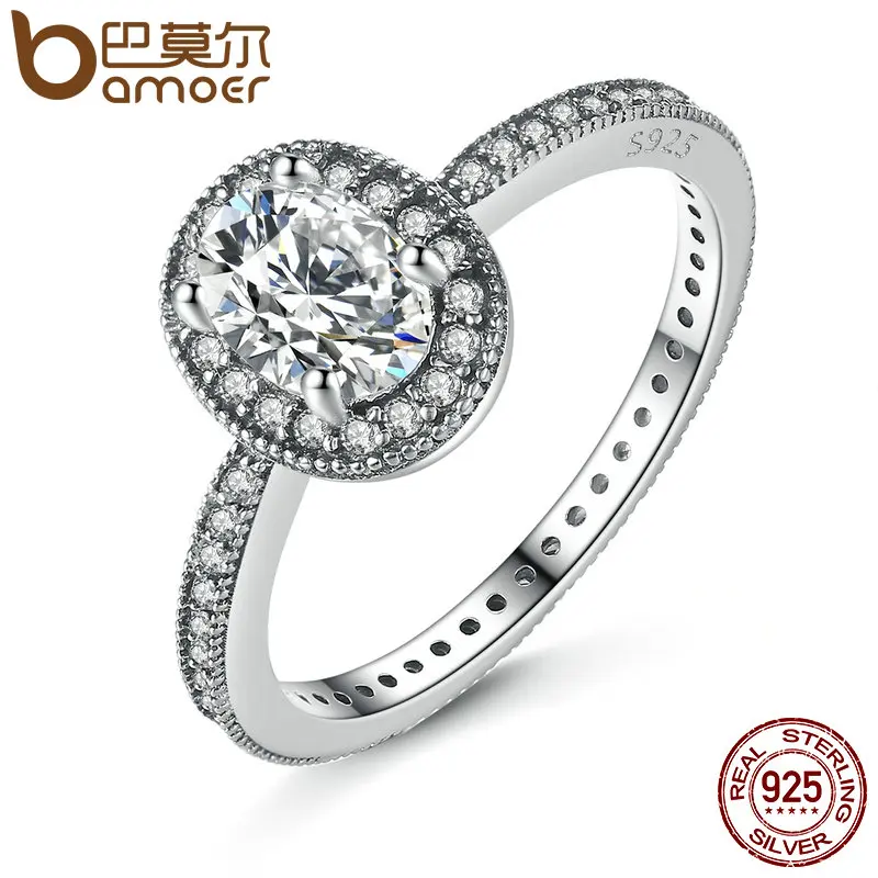 Prix pour BAMOER 100% 925 Sterling Argent Vintage Élégance & Clear CZ Bague de Fiançailles pour les Femmes De Mariage Bijoux En Argent Sterling PA7608 Prix pour BAMOER 100% 925 Sterling Argent Vintage Élégance & Clear CZ Bague de Fiançailles pour les Femmes De Mariage Bijoux En Argent Sterling PA7608