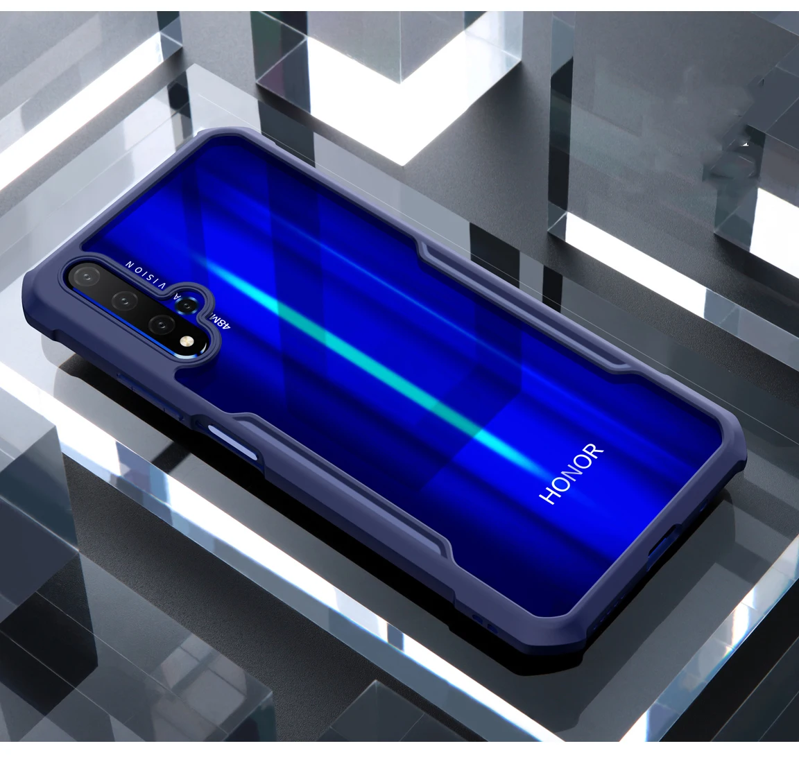 Xundd Роскошный прозрачный чехол для huawei Honor 20, чехол с подушками безопасности, противоударный чехол на заднюю панель для huawei Honor 20 Pro Funda, бизнес-хит