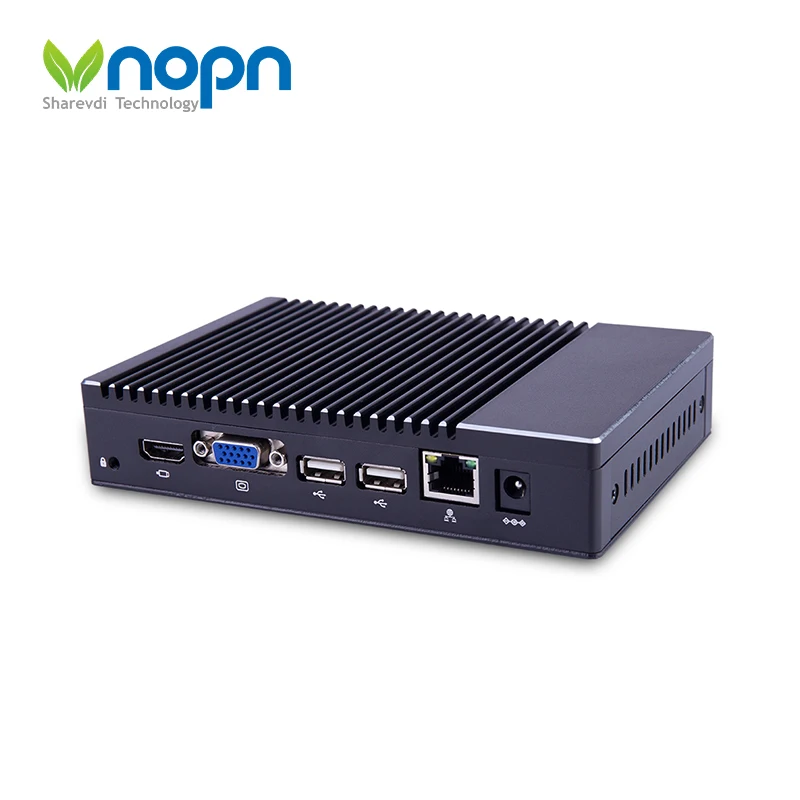 

Fanless Mini PC X86 Thin Client AMD 1450 Quad Core Windows 7/8/10/Linux HDMI VGA Dual Display 6*USB Mini Desktops Computer