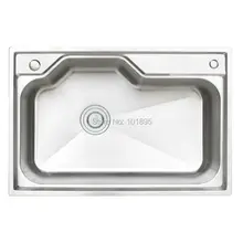 SUS304 сталь одна чаша 750*500*230 мм кухонная раковина X26110
