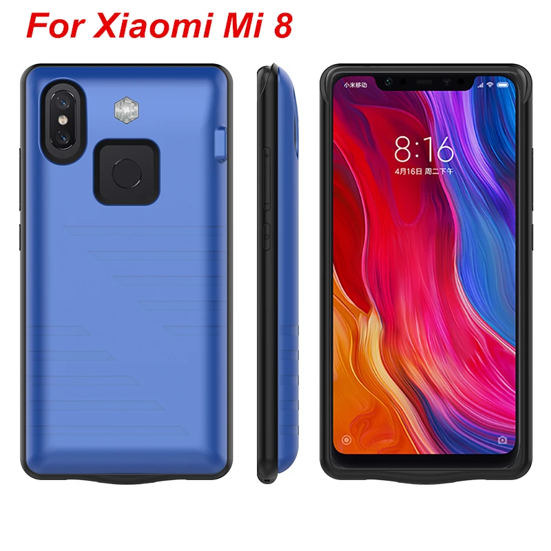 

For Xiaomi Mi 8 Battery Case 6000 Mah Charger Case Smart Phone Cover Power Bank For Xiaomi Mi 8 Battery Case Mi8 Capa