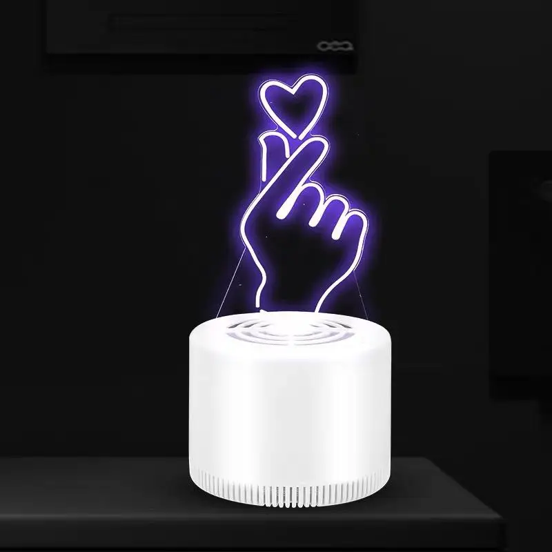 Love you-02 Adeeing 3D лампа-убийца от комаров USB Ювелирная лампа светодиодный домашний ловушка для летающих насекомых, для беременных детей, без излучения, от комаров - Цвет: Love you-02