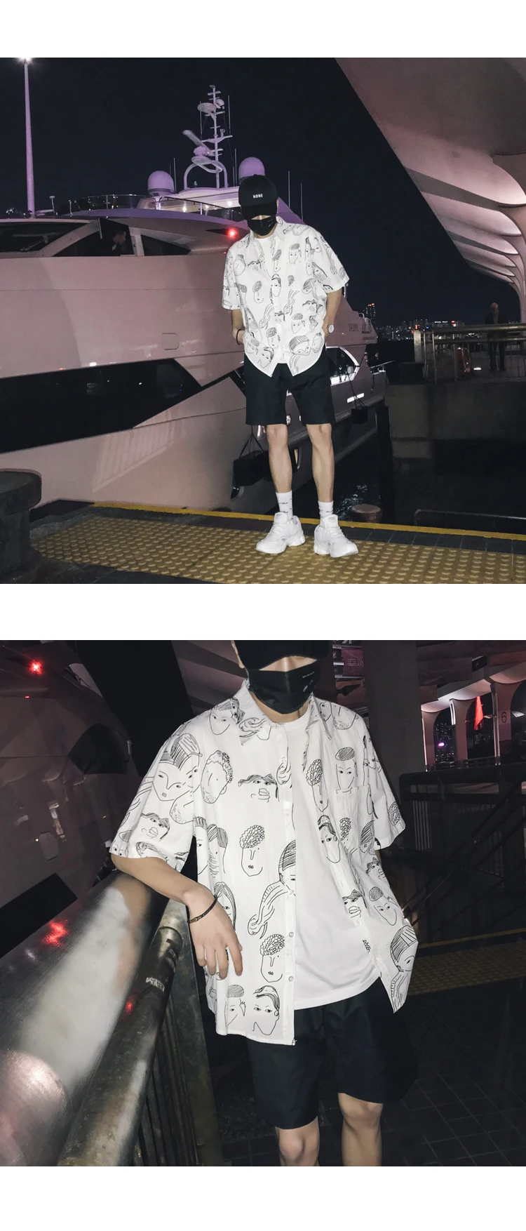 LAPPSTER мужская Японская уличная одежда гавайские рубашки мужская летняя рубашка в стиле хип-хоп Harajuku дизайнерская винтажная рубашка на пуговицах INS