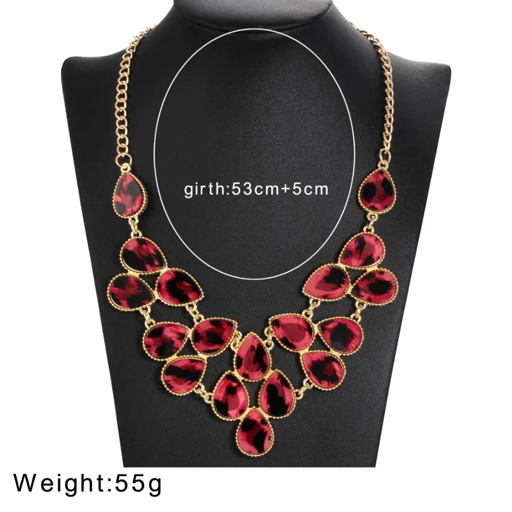Women Exaggerated Leopard Choker Necklace Collars New Design Ladies Sexy Necklace Pendant Collars Statement Necklace