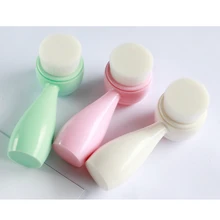 Двухсторонняя мини Очищающая щетка для лица 3D подставка очиститель для лица для пор и угрей инструменты для глубокой очистки 50 шт