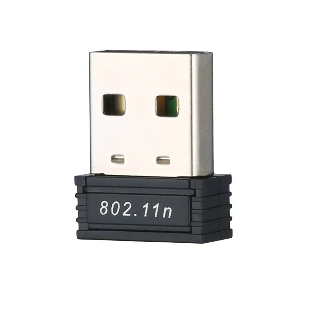 Мини-ПК WiFi адаптер 150 м USB WiFi антенна Беспроводная компьютерная Сетевая Карта 802.11n/g/b Портативный USB Wifi адаптер приемников - Цвет: Black