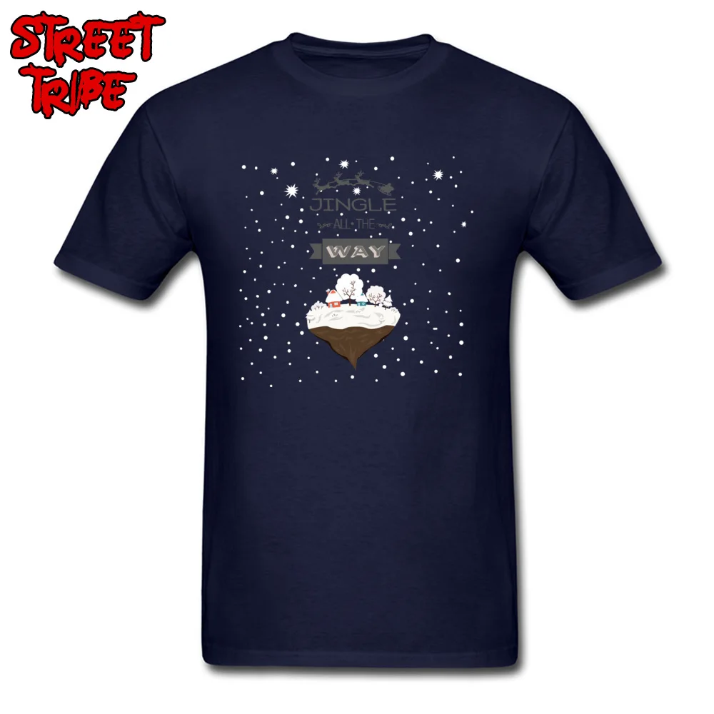 Summer Christmas Land Student T-shirts Classic Labor Day Short Sleeve Round Collar 100% Cotton Tops Shirts Casual Tee Shirt Christmas Land navy