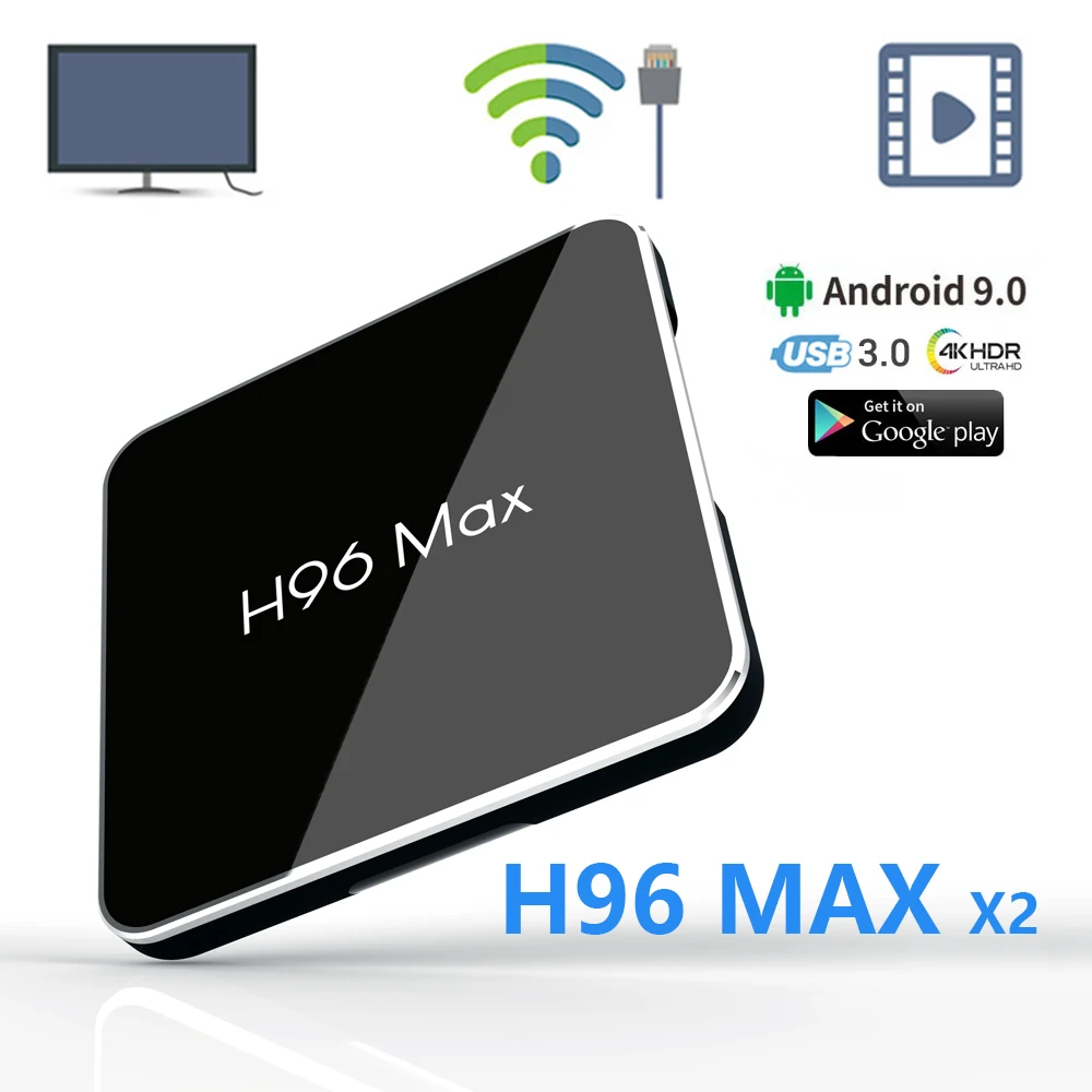 

free 1 year IPTV Android 9.0 TV Box Amlogic S905X2 youtube 4K Support 2.4/5G Bluetooth Smart Internet Media Player H96 MAX X2