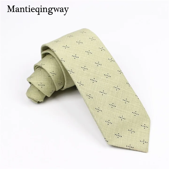 Mantieqingway 6,5 см хлопчатобумажный галстук для мужчин Костюмы плед шеи галстуки для Свадьба свадьба смокинг Gravatas Vestidos шеи галстук - Цвет: 070D