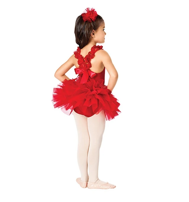 Красные детские Танцы девушка весна и лето балетное платье принцессы для девочек платье для сцены практика платье короткий рукав