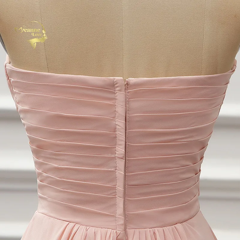 Robe De Soiree пыльно-розовое шифоновое длинное платье подружки невесты, винтажное женское вечернее платье Sukienka Wesele BR06