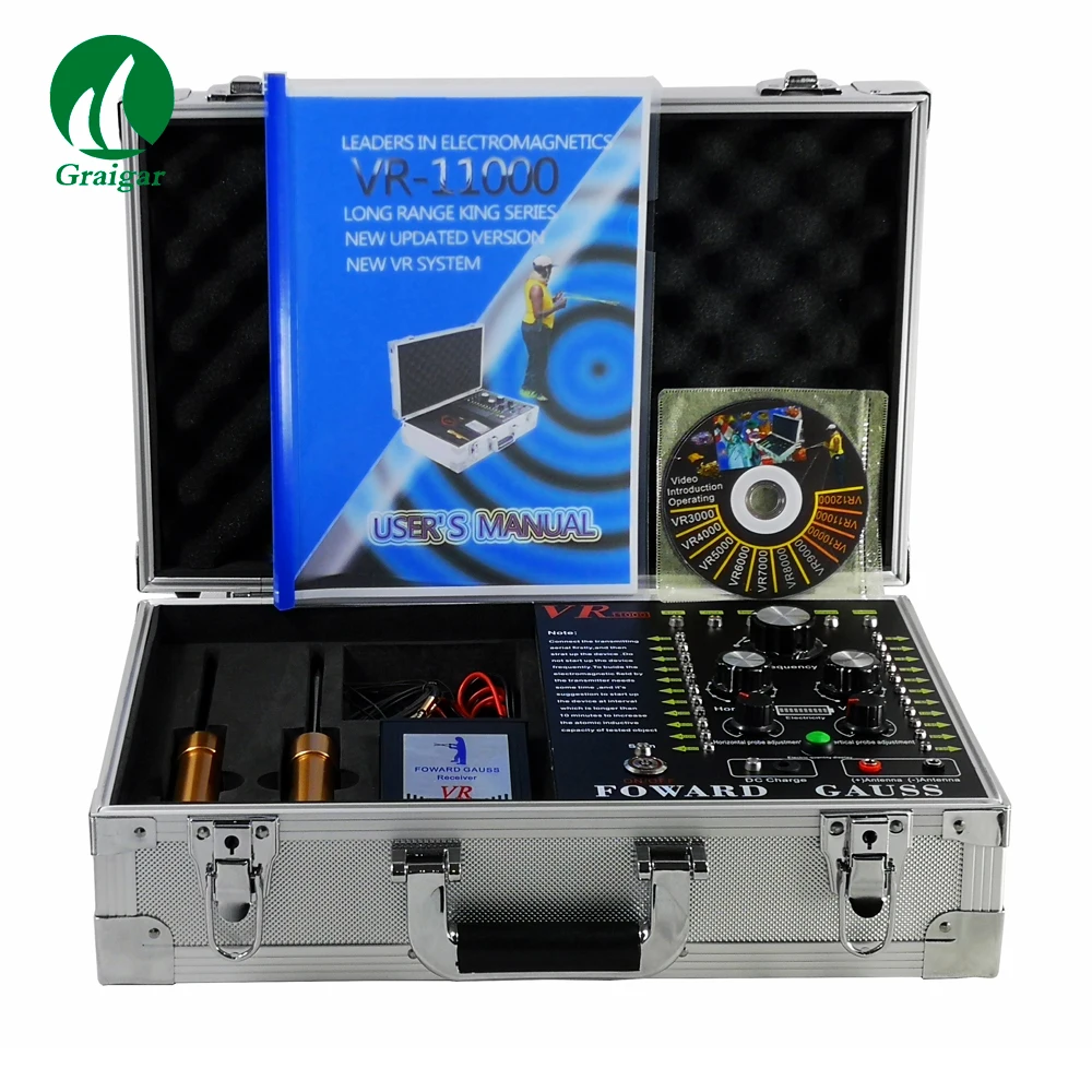 

Widely Use VR-11000 Ultrasonic Long Range Gold and Gem Metal Detector Detecting Range: 100-2500m