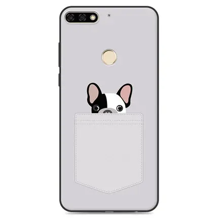 A2 2 шт модный корпус телефона Fundas для Huawei Enjoy 8 чехол милый мультфильм мягкая задняя крышка Enjoy8 чехол LDN-AL00 чехлы для телефонов Enjoy eight shell - Цвет: A2