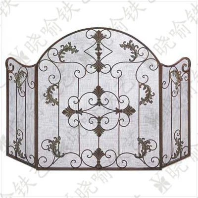 Folding Fireplace Screen