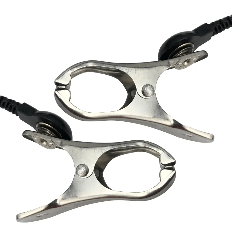 Electro shock nipple clamps clips breast BDSM Bondage Restraint Fetish penis lock electric medical Themed sex toy electric sex toys