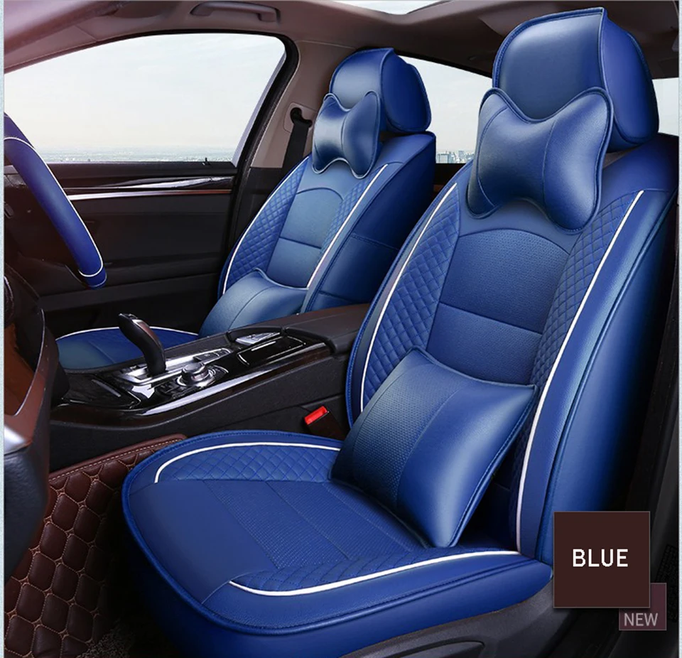 Yuzhe Автомобильные Кожаные чехлы на сиденья для Mitsubishi Lancer Outlander Pajero Eclipse Zinger CROWN автомобильные аксессуары
