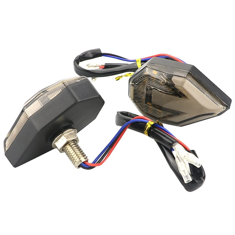 12V Motorcycle Arrow-Shape Led Flashing Turn Signal Lights Motorbike Indicators Blinker Lamp Universal For Honda Kawasaki Bm
