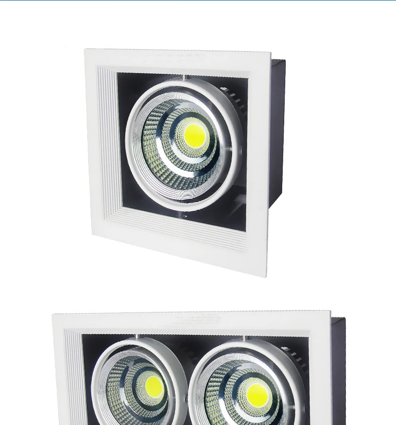 Fanlive 4 шт./лот Dimmable 2*10 Вт двойной COB светодио дный светодиодный светильник с питанием драйвер COB светодио дный светодиодный вниз свет