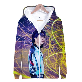 

2019 hot sale GOT7 Kpop Zipper Jacket 3D Hoodies Sweatshirt Women Harajuku Kpop GOT7 Hoodies Women Plus Size for women