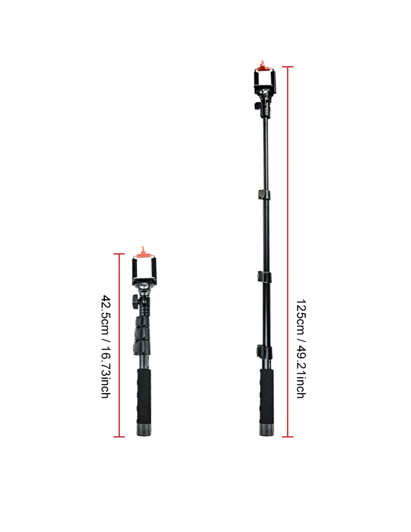 Handheld Extendable Pole Self Stick For Gopro 4 5 6 7 Monopod Tripod Smartphone DSLR Camera Selfie Accessories (5)