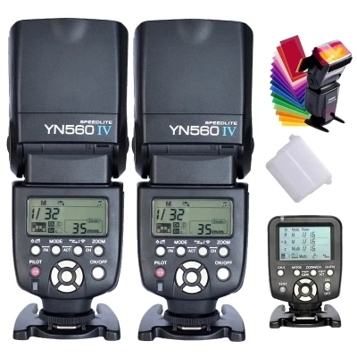 2 шт. Yongnuo YN560IV 560IV Speedlite Speedlight+ YN560-TX беспроводной флэш контроллер для Canon зеркальные фотокамеры 5D 60D 6D 7D 60D 5D3
