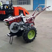 12HP мощный фермерский двухколесный трактор с фарой