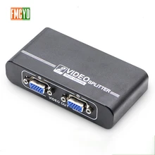Лучший! Разветвитель KVM VGA 2 порта USB 2.0 Разветвитель KVM 1440P VGA SVGA Switcher Splitter Box для