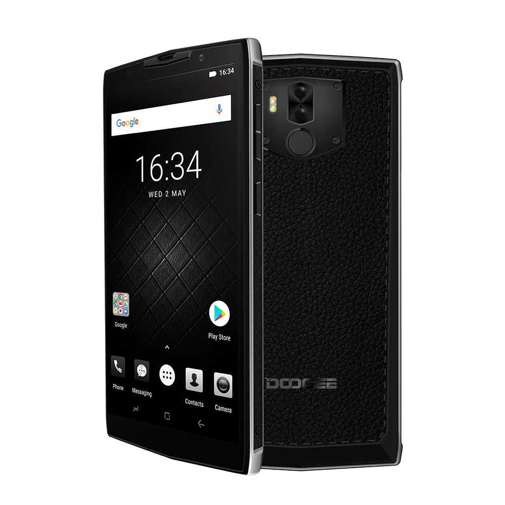Серебристый DOOGEE BL9000 5,99 ''Full HD OTG 4G LTE телефон 9000 мАч 6 ГБ ОЗУ 64 Гб ПЗУ Android 8,1 сканер отпечатков пальцев NFC Восьмиядерный телефон - Цвет: Серебристый