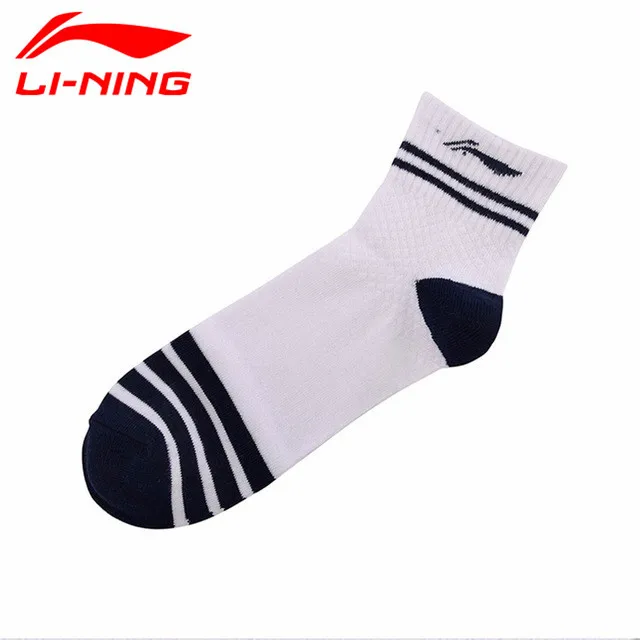 Li-Ning, Воздухопроницаемые Спортивные Носки, Мужские и Женские, 4 Сезона, Носки для Бега, Велоспорта, Бадминтона, Тенниса, Йоги, Нескользящие, Антибактериальные - Цвет: AWSM001 2