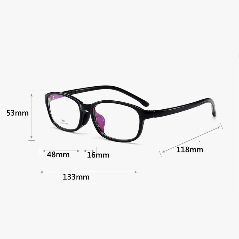 Zilead Kids TR90 Классическая оправа для очков, квадратные оптические очки Sepectacle для мальчиков и девочек, детские простые очки унисекс