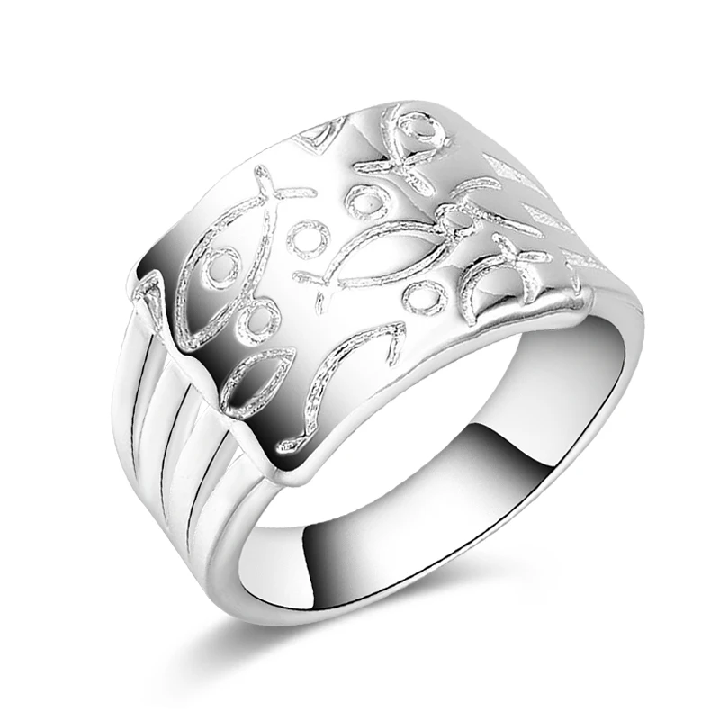 925 sterling silver ring Korean version retro retro simple woman ring