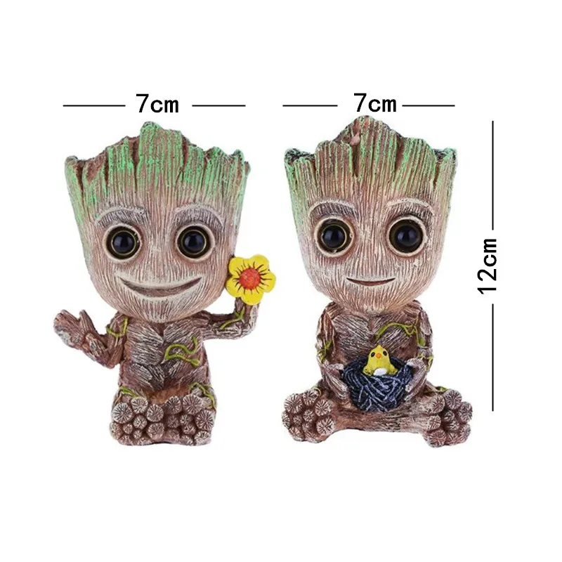 Aritificial Groot Tree, украшение для детского аквариума, милое дерево, растение, фигурка, пузырь, украшение для аквариума, декор для аквариума