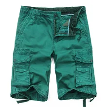 Высококачественные мужские повседневные шорты хороший Карго короткие армейские шорты бермуды в стиле милитари тактические брюки с большим количеством карманов большой размер 1,5 кг