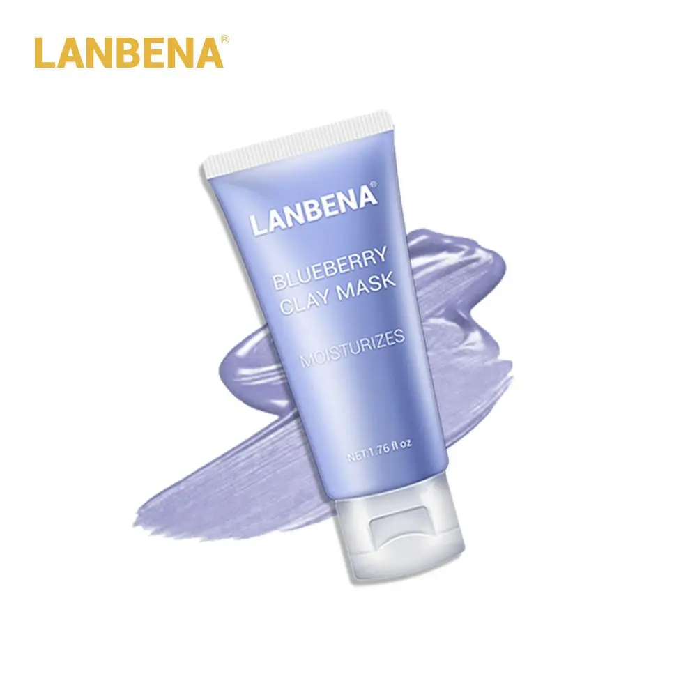 Blueberry Clay Mask Маска для лица бамбуковый древесный уголь глиняная маска для лица Mung Bean Rose маска для лица глубокий очищающий, отбеливающий сужает поры Антивозрастной уход за кожей - Цвет: Blueberry Clay Mask