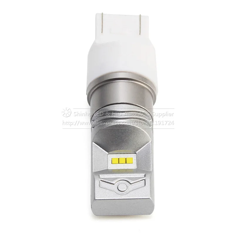 2x30 Вт 2 шт. T20 W21W 7443 светодиодный 6-SMD светодиодные фары автомобиля светодиодный Резервное копирование обратный поворот сигнала СИД DRL свет лампы стоп сигнала белый