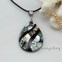 Каплевидная форма морской Радужный Галиотис Пингвин белая ракушка mother of жемчужный подвески 2013 Дамская мода ювелирные изделия