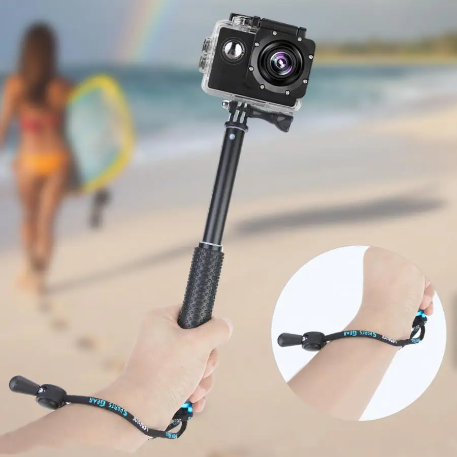 Мягкая резиновая ручка выдвижная для селфи палка полюс для DJI OSMO для Gopro, для SJCAM Экшн камеры селфи палка