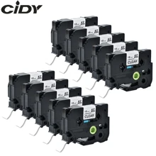 CIDY совместимый для brother 18 мм tze ламинированная лента tze141 tze 141 TZE-141 tz141 TZ-141 для brother принтер этикеток лента для принтера