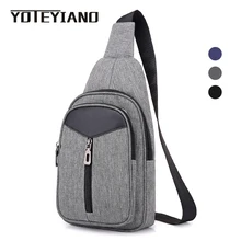 YOTEYIANO Повседневное Груди Сумка Мужская Один плечевой ремень сумки через плечо большой емкости Открытый Путешествие Пеший Туризм Холст Сумка