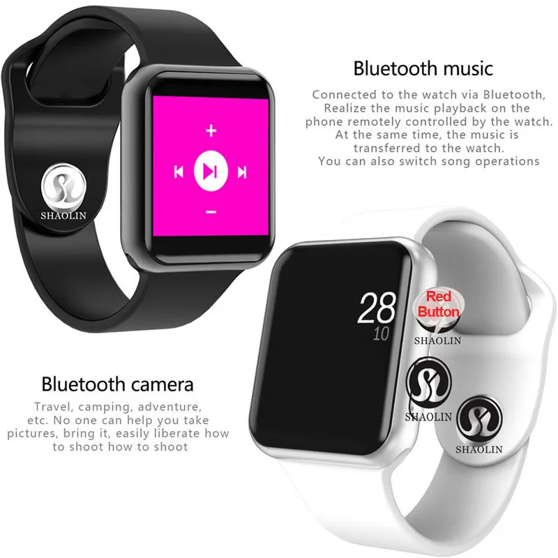 Bluetooth Смарт-часы серии 4 Смарт-часы чехол для Apple iOS iPhone Xiaomi Android смартфон не Apple Watch(красная кнопка