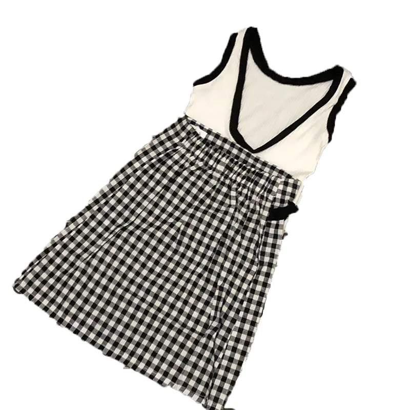 Mihkalev/ комплект летней детской одежды, белый топ+ клетчатая юбка, летний комплект из 2 предметов для девочек, детский спортивный костюм
