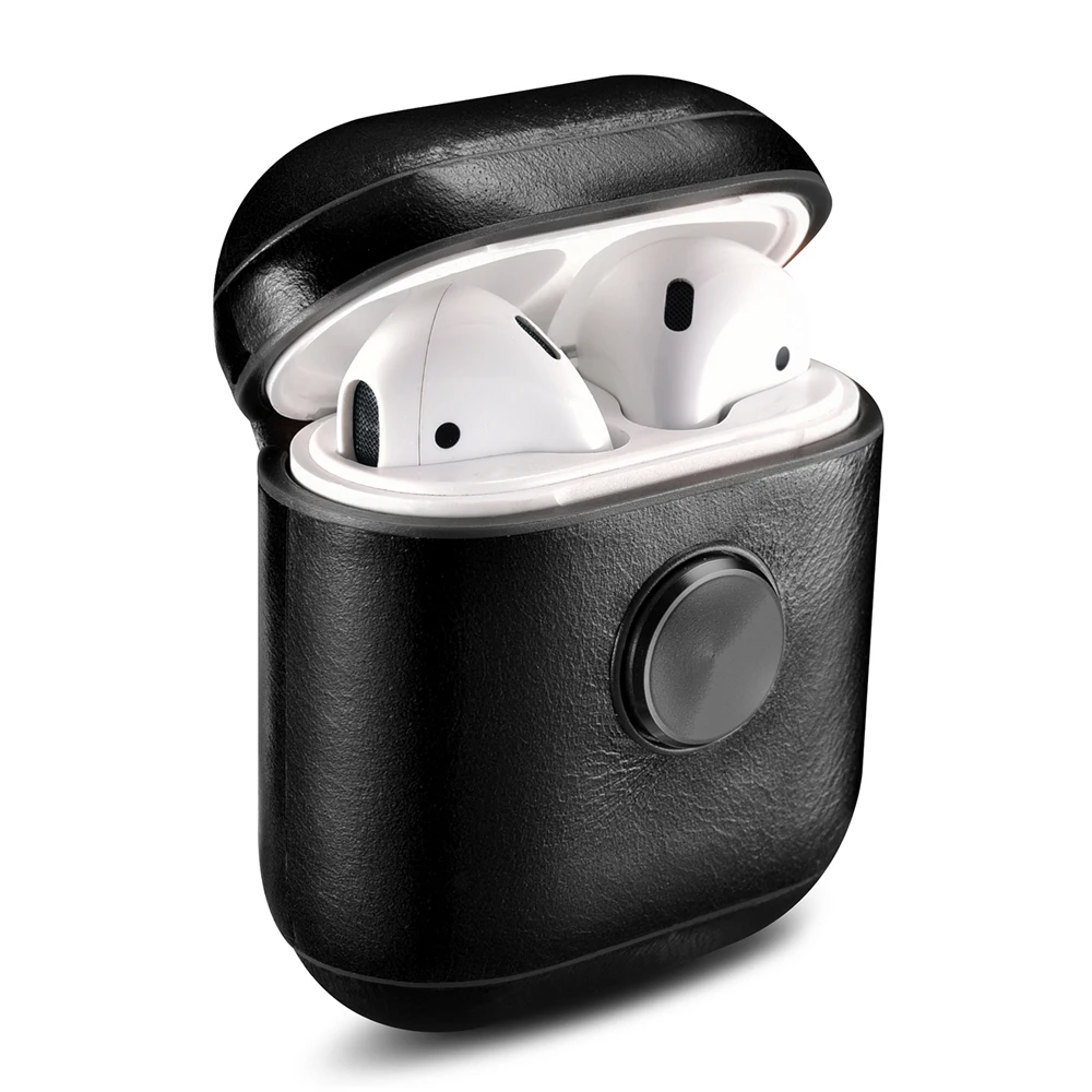 Icarer для AirPods случае Винтаж кожаный чехол для Apple гарнитура для AirPods аксессуары Защитная Беспроводной Крышка bluetooth