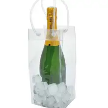 100 шт/лот мешок для льда из ПВХ охладитель для вина подарочные пакеты инструмент для откупоривания бутылок сумка