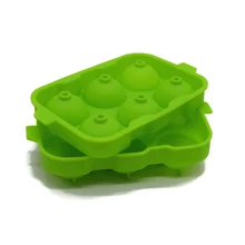 Летние DIY Силиконовая Круглая 6 отверстий мяч кубика льда прессформы льда зеленый Кухня поставки Лучшая цена