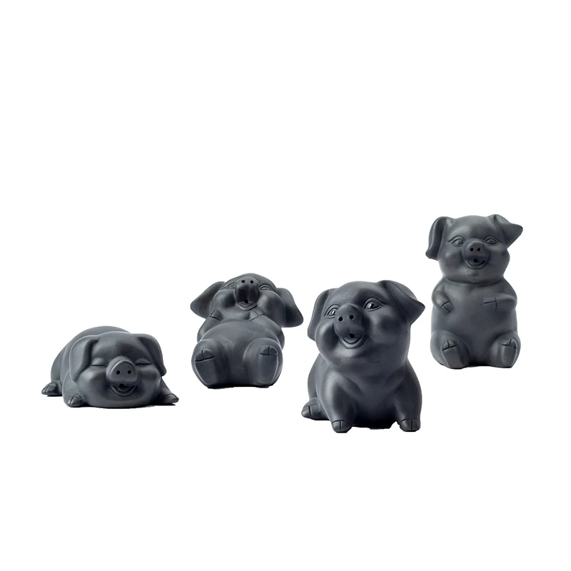 Милый поросенок для домашнего питомца фиолетовый керамический декоративные