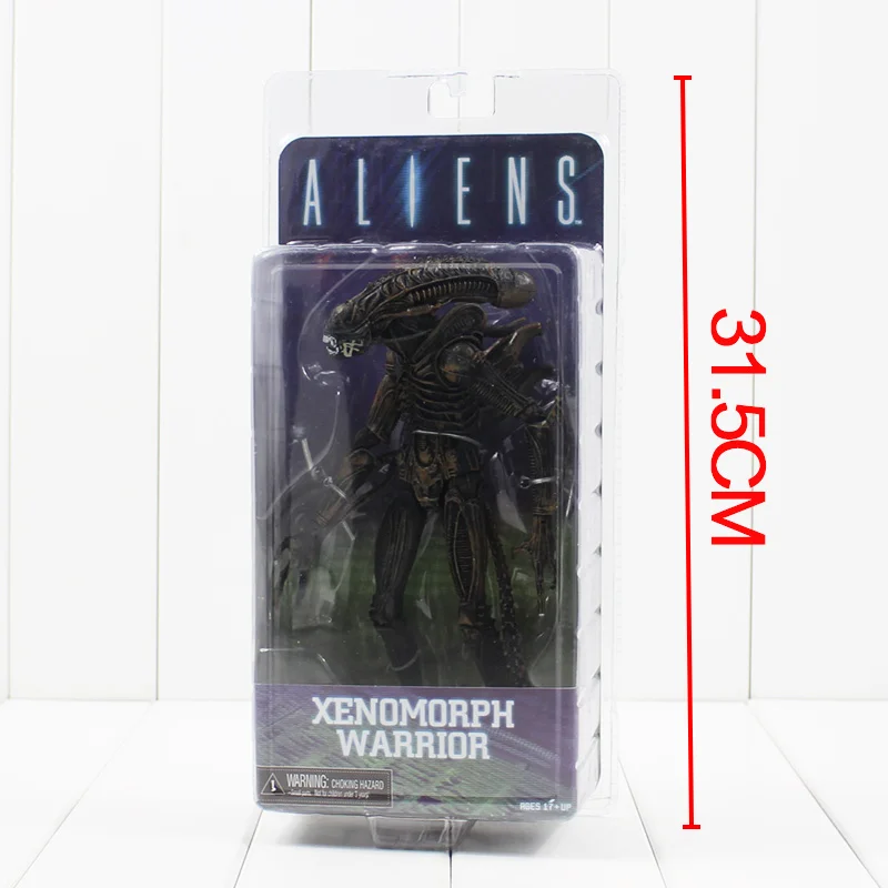 8'' 21CM NECA Aliens Xenomorph Warrior Series PVC Action Figure New in Box Free Shipping neca aliens 1 4 scale xenomorph warrior super big pvc action figure collectible model toy 18 retail box ems free shipping wu600
