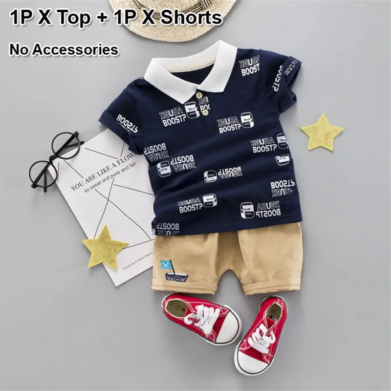 0421 navy set Комплекты летней одежды для маленьких мальчиков, наряд на день рождения для 1 года, комплект одежды из 2 предметов для маленьких детей, костюм, летние рубашки для мальчиков, шорты, штаны - Цвет: 0421 navy set