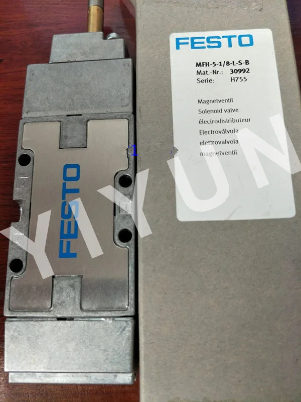 MFH-5-1/8-L-S-B 30992 MFH-5-1/8-B-SA 27385 MFH-5-1/8-S-B 19759 MFH-5-1/8-L-B 30991 FESTO Электромагнитный пневматический клапан детали