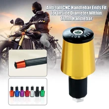Аксессуары для мотоциклов Мото скутер модифицированный анти-падение CNC руль концы бар концы подходят для внутреннего диаметра в пределах 17 мм руль